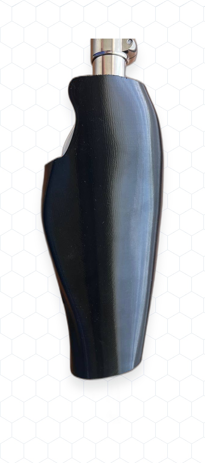 Plastic cover for a leg prosthesis
